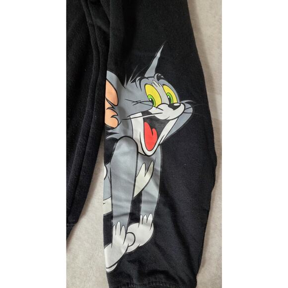 Retro Tom and Jerry Crew Neck Long Sleeve Pullover Sweatshirt Adult XL Black - Picture 6 of 9